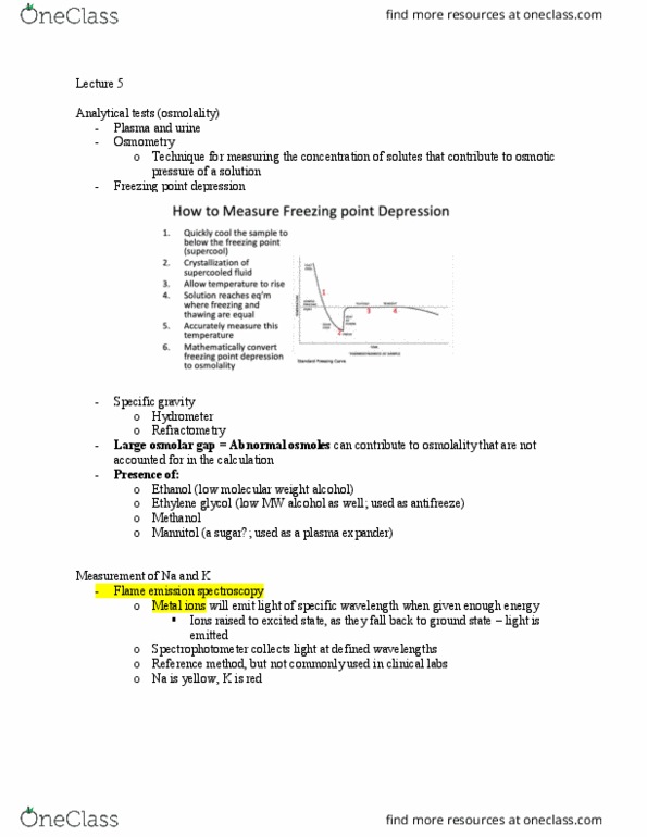 BIOCHEM 3H03 Lecture Notes - Lecture 5: Freezing-Point Depression, Ethylene Glycol, Plasma Osmolality thumbnail