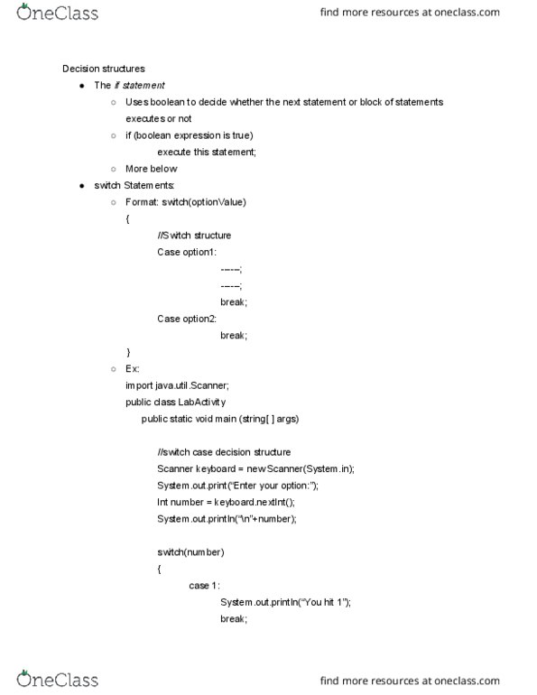 CS 140 Lecture Notes - Lecture 7: Boolean Expression thumbnail