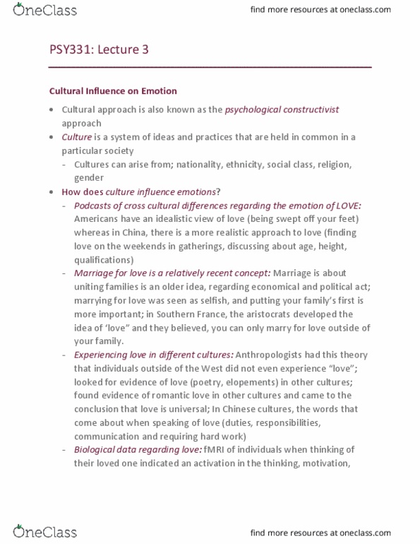 PSY331H5 Lecture Notes - Lecture 3: List Of File Formats, Social Emotions, Gender Role thumbnail