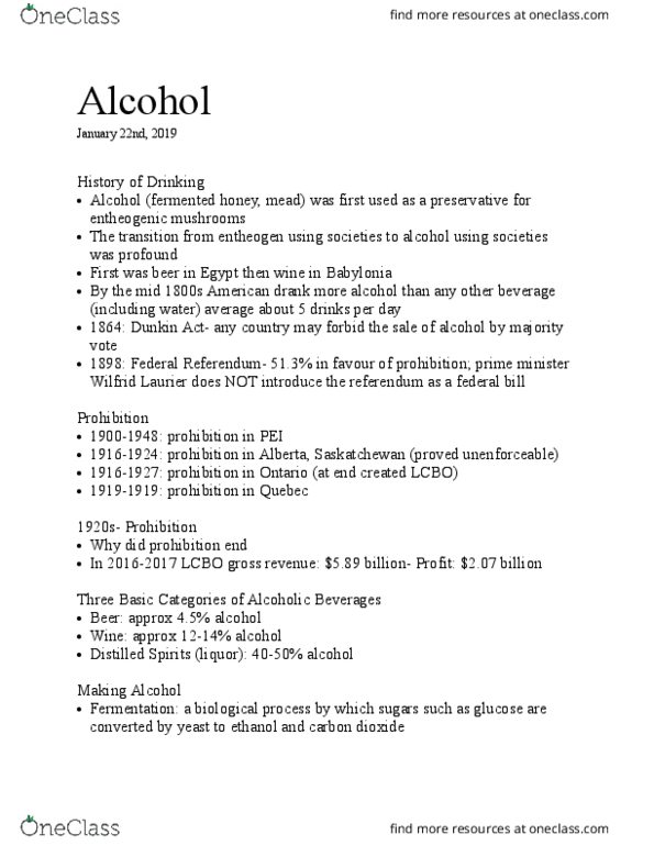 PS268 Lecture Notes - Lecture 3: Referendums In Australia, Entheogen, Liquor Control Board Of Ontario thumbnail