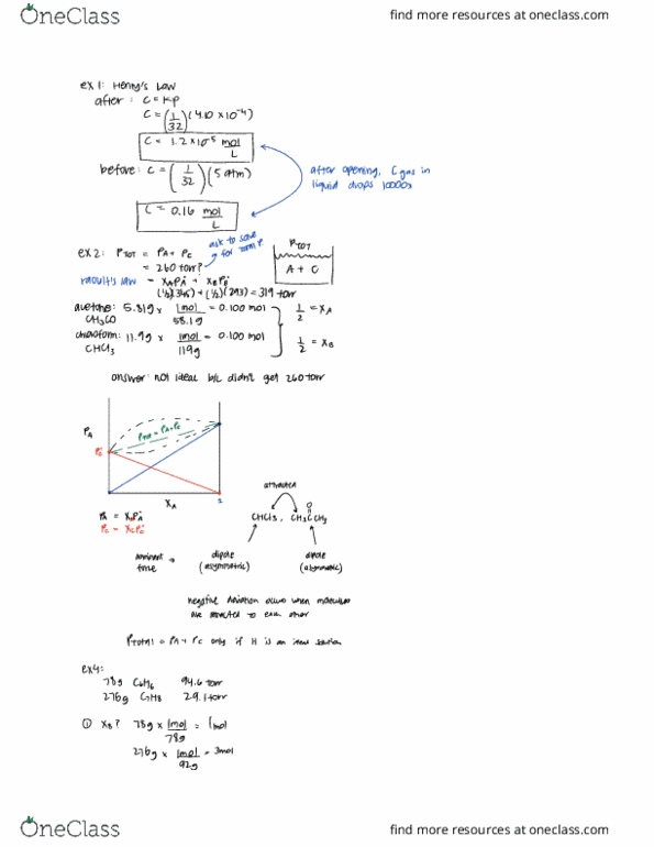CHE 2B Lecture Notes - Lecture 7: Ideal Gas Law cover image