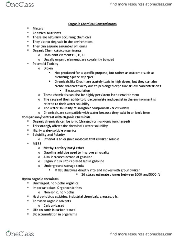 SWS 2007 Lecture Notes - Lecture 30: Methyl Tert-Butyl Ether, List Of Gasoline Additives, Organic Compound thumbnail