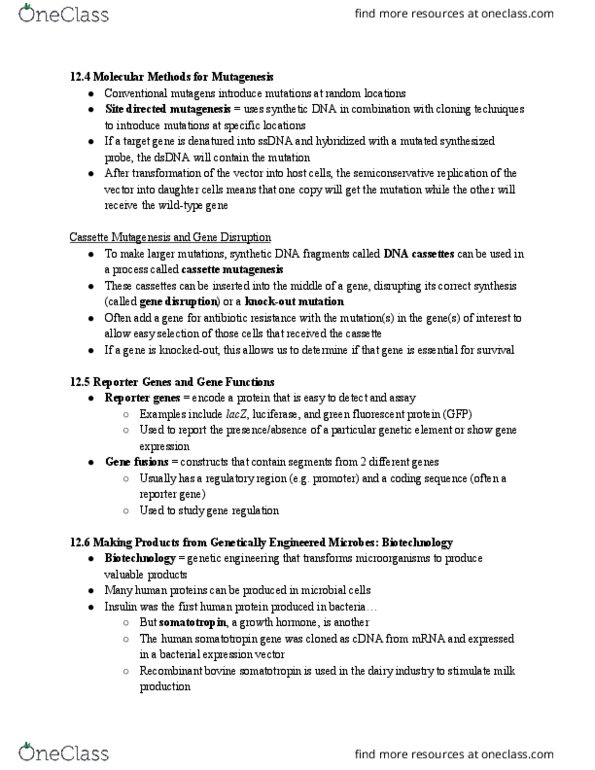 BSC 310 Lecture 65: 12.4-12.8 Making Products from Genetically Engineered Microbes thumbnail