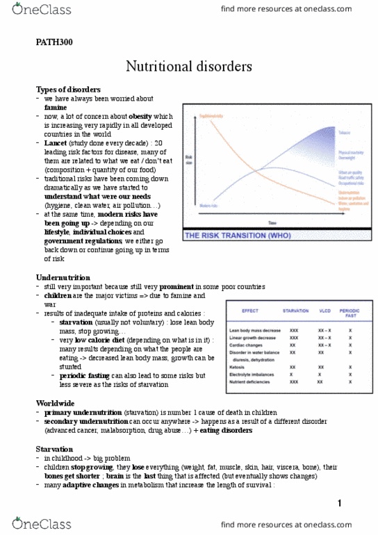 PATH 300 Lecture 14: PATH300 - Nutritional disorders thumbnail