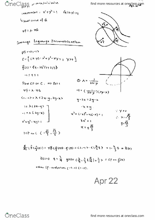 Study Guides for MATH 2153 at Ohio State University (OSU) OneClass