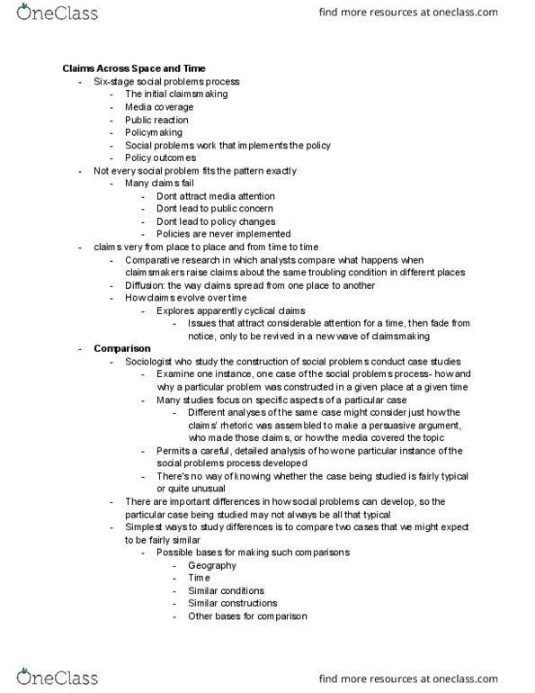 SOCIOL 103 Chapter Notes - Chapter 10: Societal Collapse, Social Progress thumbnail