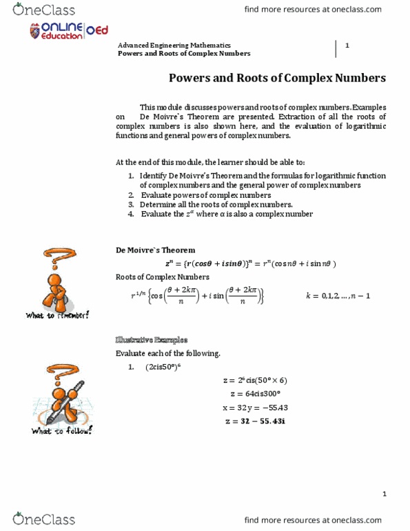 Mathematics MATH E-311 Lecture Notes - Lecture 15: Logarithm, Formula 4, Radian thumbnail