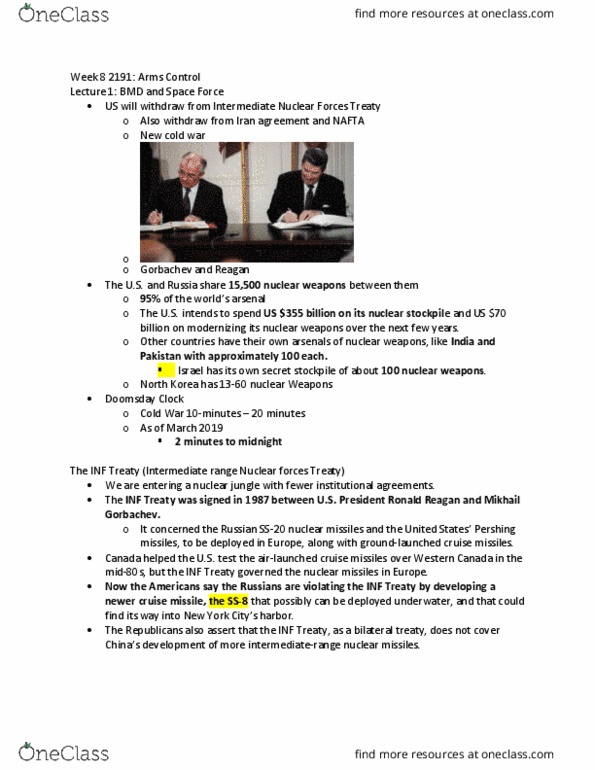 Political Science 2191A/B Lecture Notes - Lecture 8: Mikhail Gorbachev, Intermediate-Range Nuclear Forces Treaty, North American Free Trade Agreement thumbnail