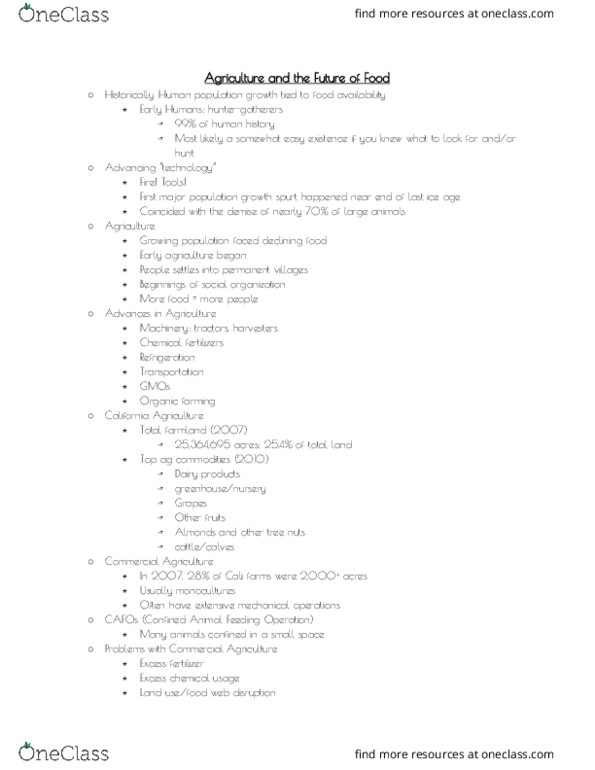 ENVS 010 Lecture Notes - Lecture 18: Organic Farming, Pollination thumbnail