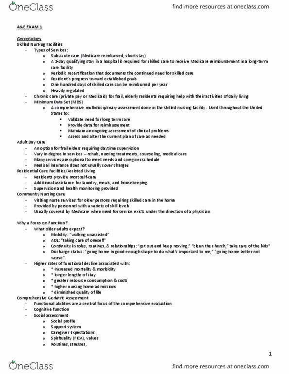 NURSE-UN 1243 Study Guide - Spring 2019, Midterm - Chronic Care ...