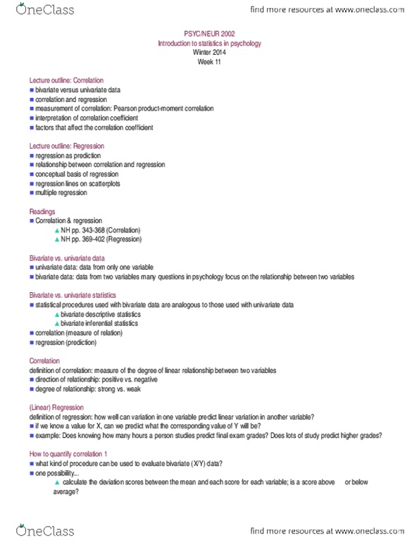 PSYC 2002 Lecture : PSYC 2002 - Correlation & Regression.doc thumbnail