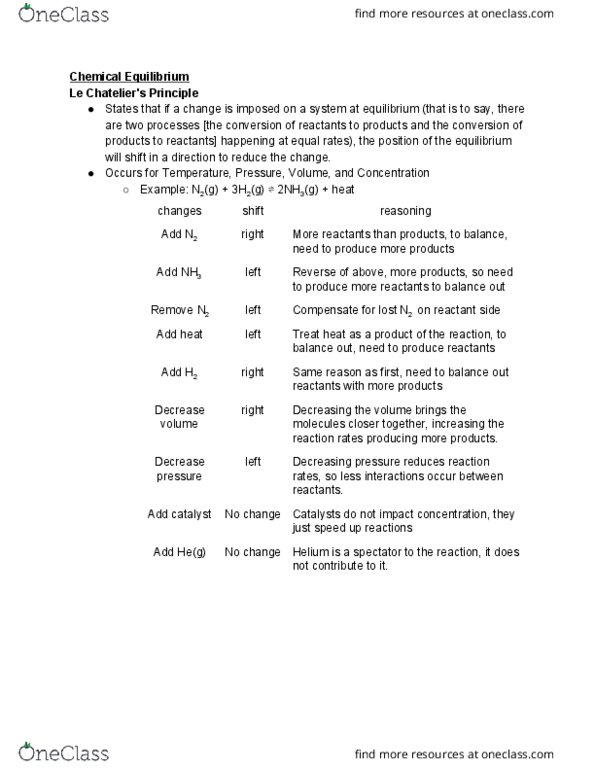 CHE 2B Lecture Notes - Lecture 12: Initial Condition cover image