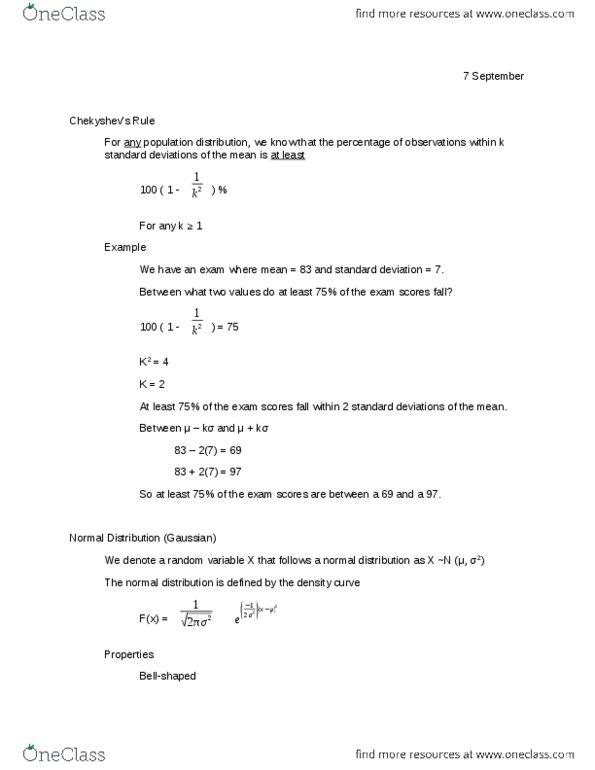 STAT 301 Lecture Notes - Standard Deviation, Random Variable thumbnail