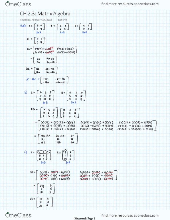 Applied Mathematics 1201A/B Chapter 2.3: CH 2.3 Matrix Algebra thumbnail