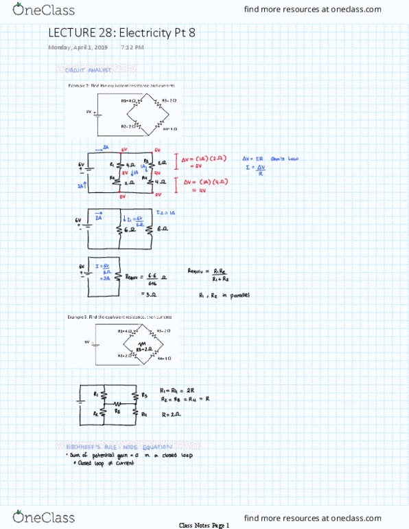 Physics 1029A/B Lecture 28: LECTURE 28 Electricity Pt 8 thumbnail