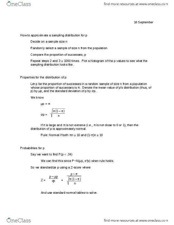 STAT 301 Lecture Notes - Point Estimation, Sampling Distribution, Standard Deviation thumbnail