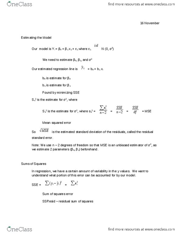 STAT 301 Lecture Notes - Mean Squared Error, Bias Of An Estimator, Standard Deviation thumbnail