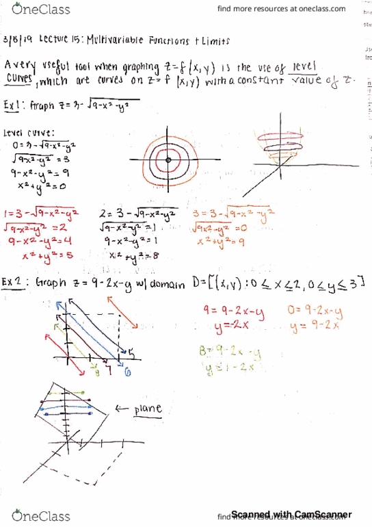 MATH 2D Lecture 15: Multivariable Functions and Limits cover image
