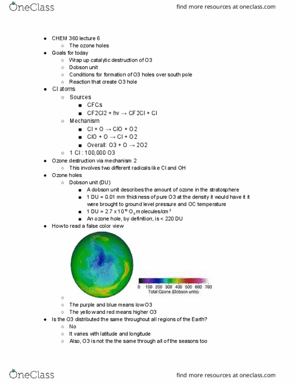 CHEM 360 Lecture Notes - Lecture 6: Dobson Unit, False Color, Nitric Acid thumbnail