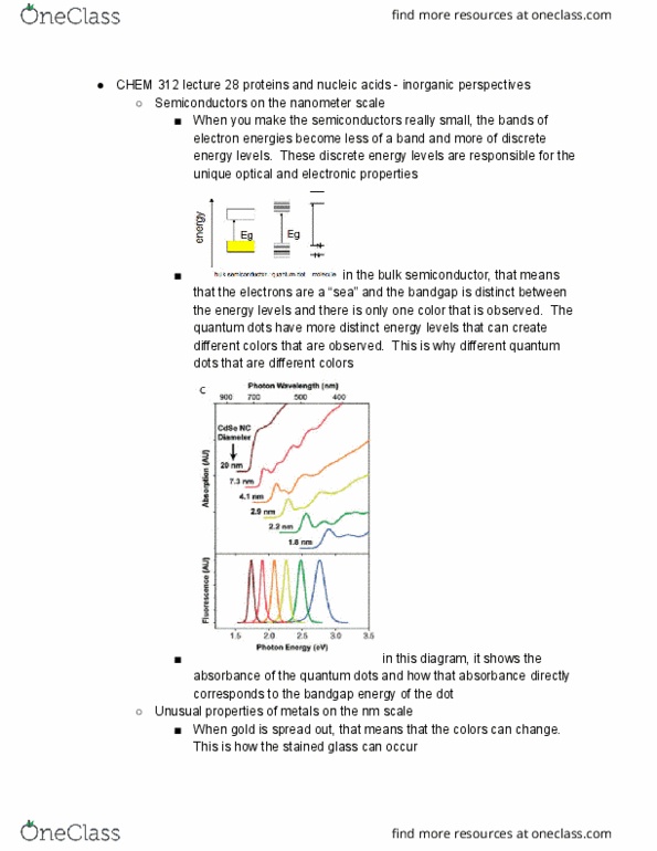 CHEM 312 Lecture Notes - Lecture 28: Nanometre, Nanomedicine, Graphene thumbnail