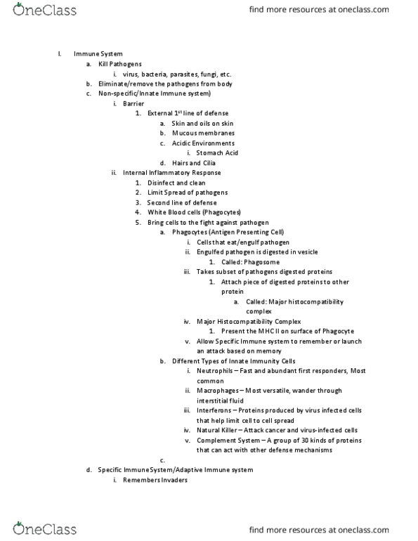 BIO 1012 Lecture 15: Immune System thumbnail