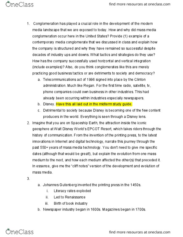 ADV 1101 Lecture Notes - Johannes Gutenberg, Geosphere, Vertical Integration thumbnail