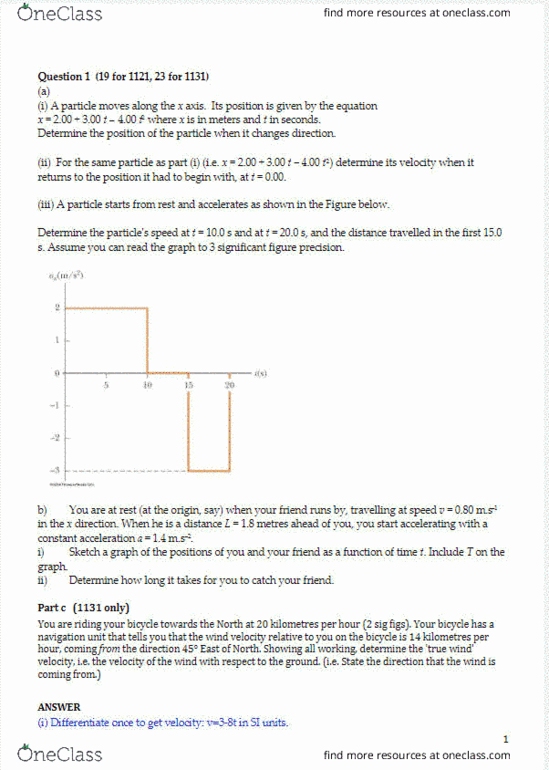 Spice of Lyfe: Unsw Physics 1a Formula Sheet