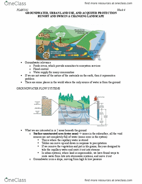 GEOG306 Lecture Notes - Lecture 13: Stormwater, Ecosystem Services, Typset And Runoff thumbnail