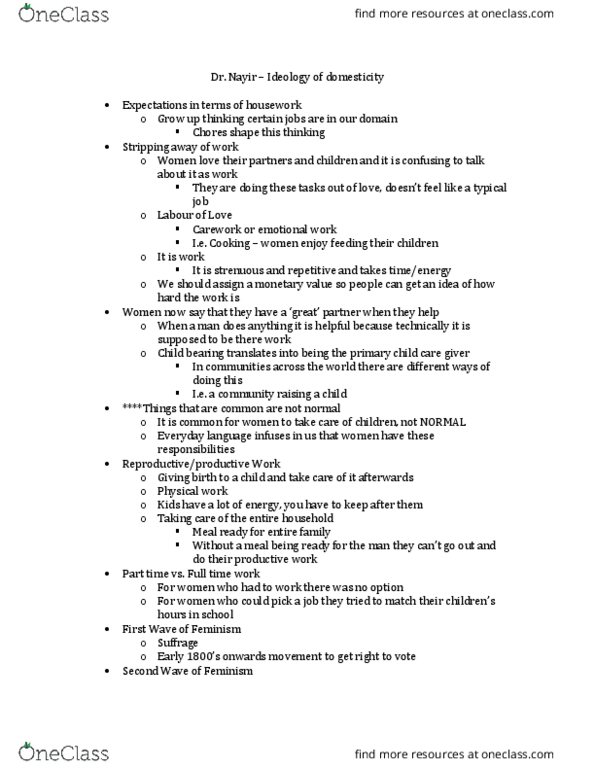 LSP 112 Lecture 9: Ideologies of Domesticity, Guest Lecture Dr. Nayir thumbnail