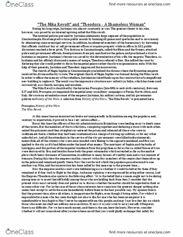 ARC 111 Chapter Notes - Chapter 12: Nika Riots, Sophia Tolstaya, Propylaea thumbnail