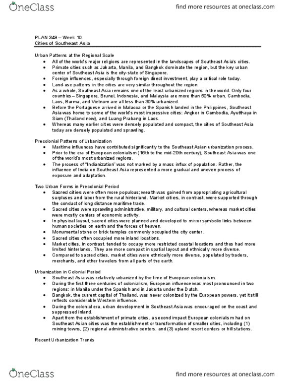 PLAN300 Lecture Notes - Lecture 2: Urban Sprawl, European Colonialism, Critical Role thumbnail