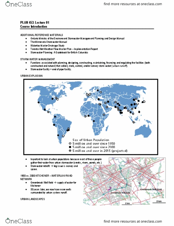 GEOG203 Lecture Notes - Lecture 17: Urban Runoff, Stormwater, Typset And Runoff thumbnail