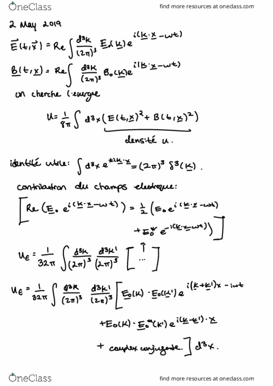 CAS PY 406 Lecture Notes - Lecture 16: Thx, Cud, Phase Velocity thumbnail