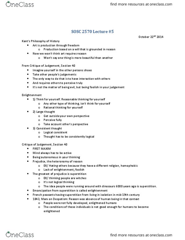 SOSC 2570 Lecture Notes - Lecture 5: Three Steps thumbnail