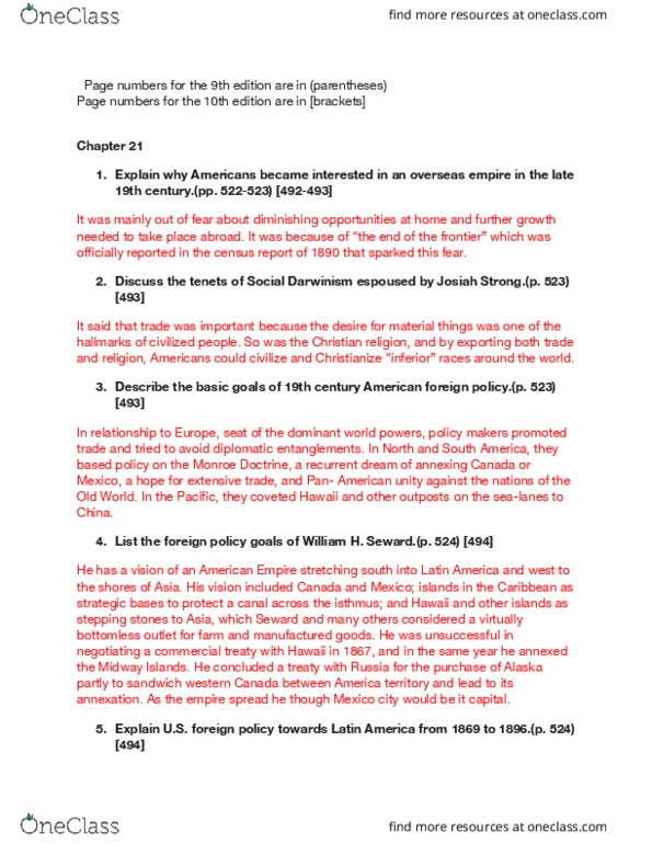 THE END OF AMERICA - STUDY GUIDE