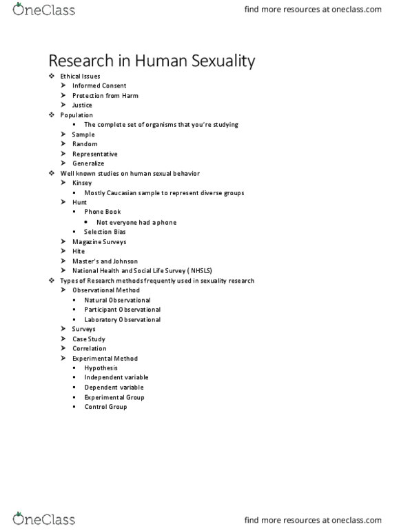 PSY 228 Lecture Notes - Lecture 2: Human Sexual Activity, Dependent And Independent Variables thumbnail