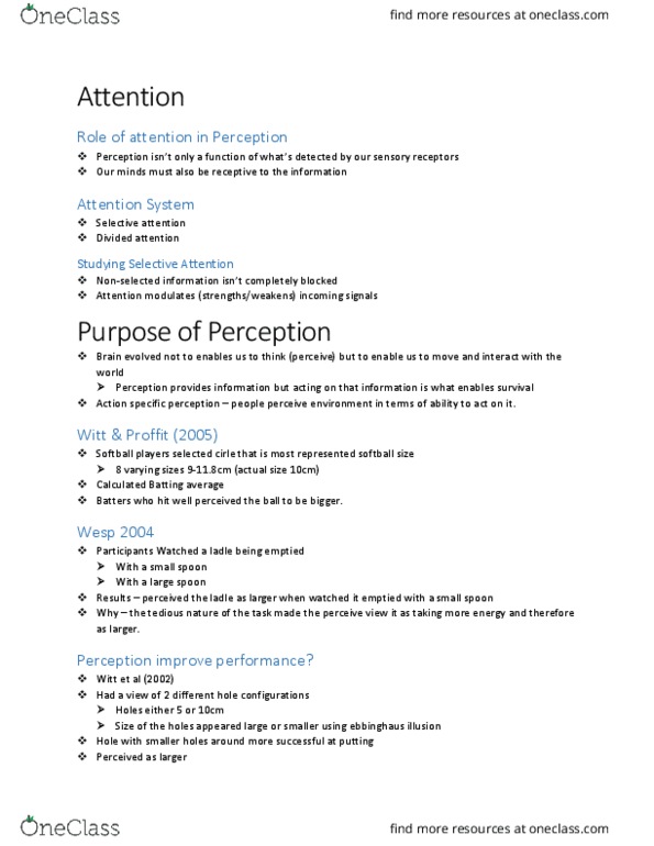 PSY 252 Lecture Notes - Lecture 7: Ebbinghaus Illusion thumbnail