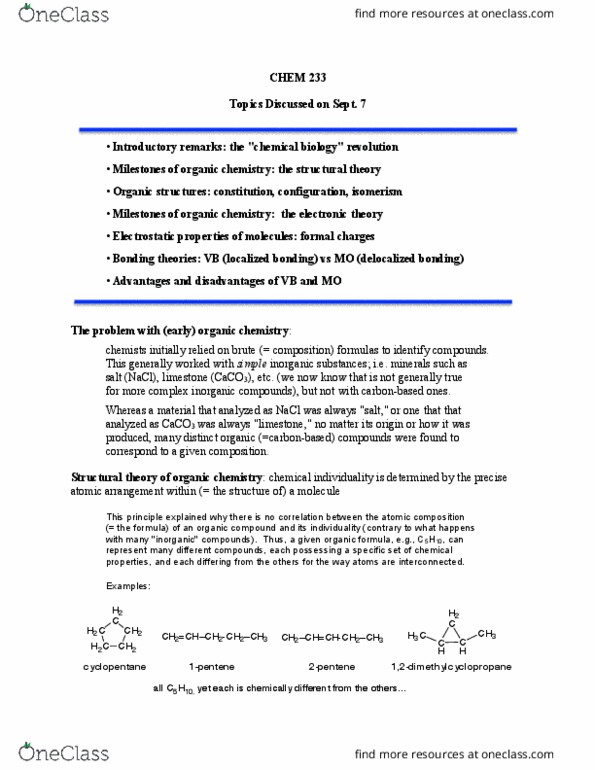 CHEM 233 Lecture Notes - Lecture 6: Cyclopentane, Magic 2Ch, Organic Chemistry thumbnail
