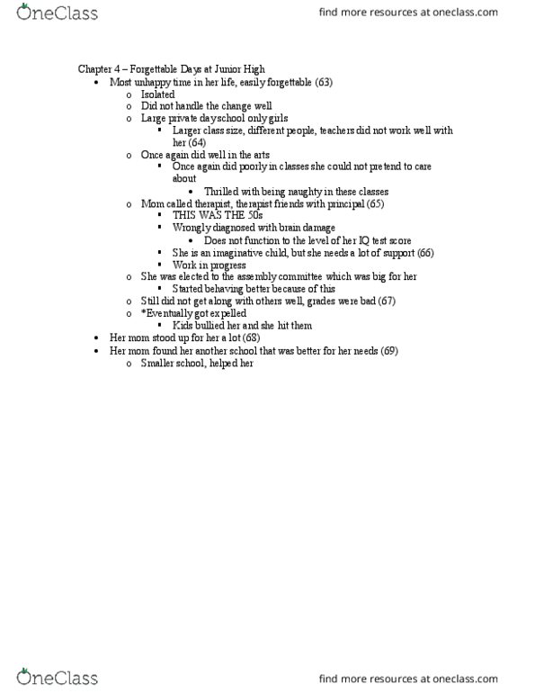 SOC 353 Chapter Notes - Chapter 4: Intelligence Quotient thumbnail