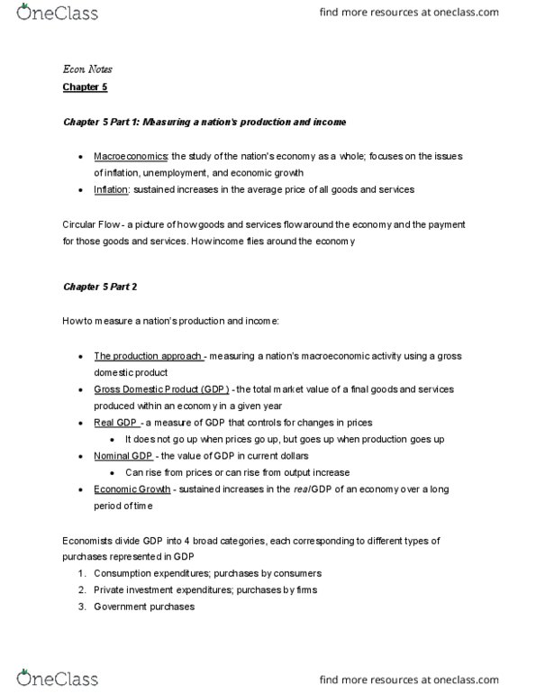 EC 202 Chapter 5: Econ Notes pt 1 thumbnail