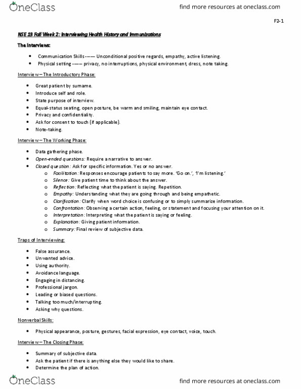 NSE 13A/B Lecture Notes - Lecture 2: Note-Taking, Active Listening, Jargon thumbnail