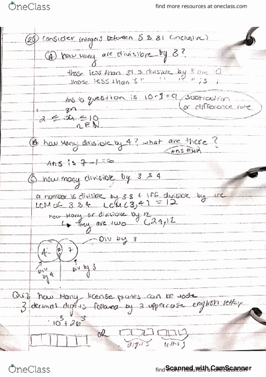 MA238 Lecture 2: Divison rule and combinations thumbnail
