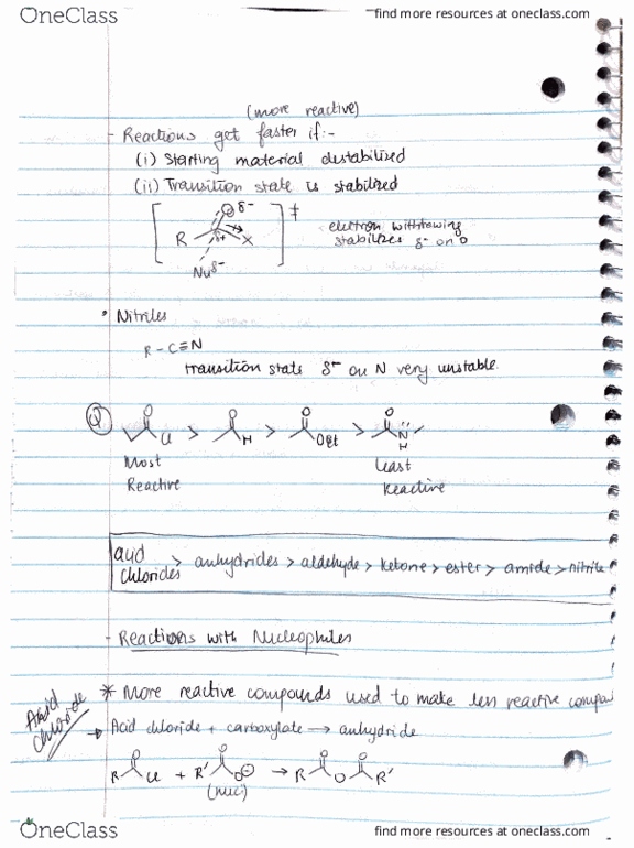 CHEM 239 Lecture 6: C. acid derivative 2 thumbnail