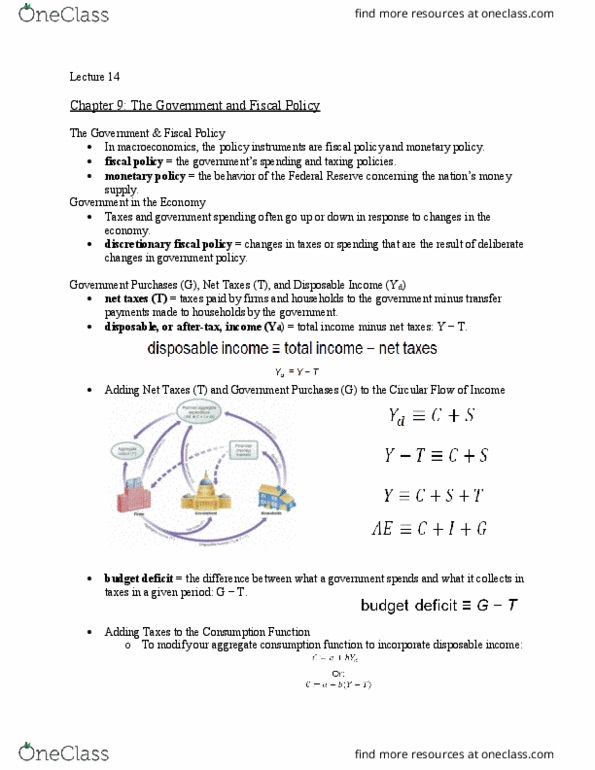 01:220:103 Lecture Notes - Lecture 14: Consumption Function, Money Supply, Macroeconomics thumbnail