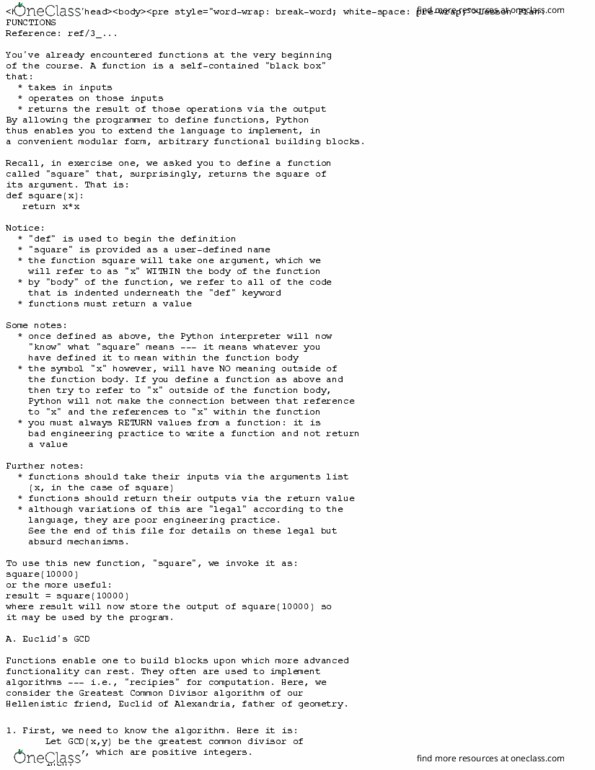 CSC180H1 Lecture Notes - Lecture 9: Modular Form, Divisor, Software Engineering thumbnail