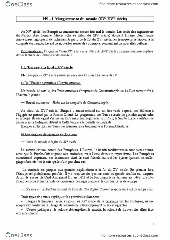 MAT - Mathematics MAT 230 Chapter Notes - Chapter 1: Le Monde, La Flotte, En Passant thumbnail