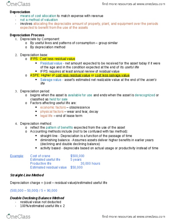 ADMS 3585 Chapter Notes - Chapter 11: Income Statement, Impaired Asset, Book Value thumbnail
