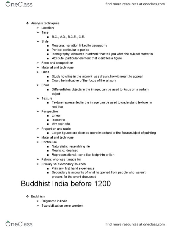 AHI 1D Lecture Notes - Lecture 1: Chaitya, Petal, Axis Mundi thumbnail