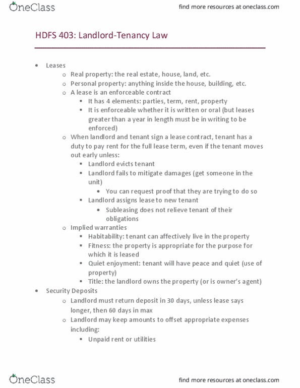 HDFS 403 Lecture Notes - Lecture 3: Nuisance, Apache Hadoop, Personal Property thumbnail