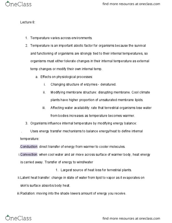 BIO 373 Lecture Notes - Lecture 8: Abiotic Component, Bird Migration, Turbulence thumbnail